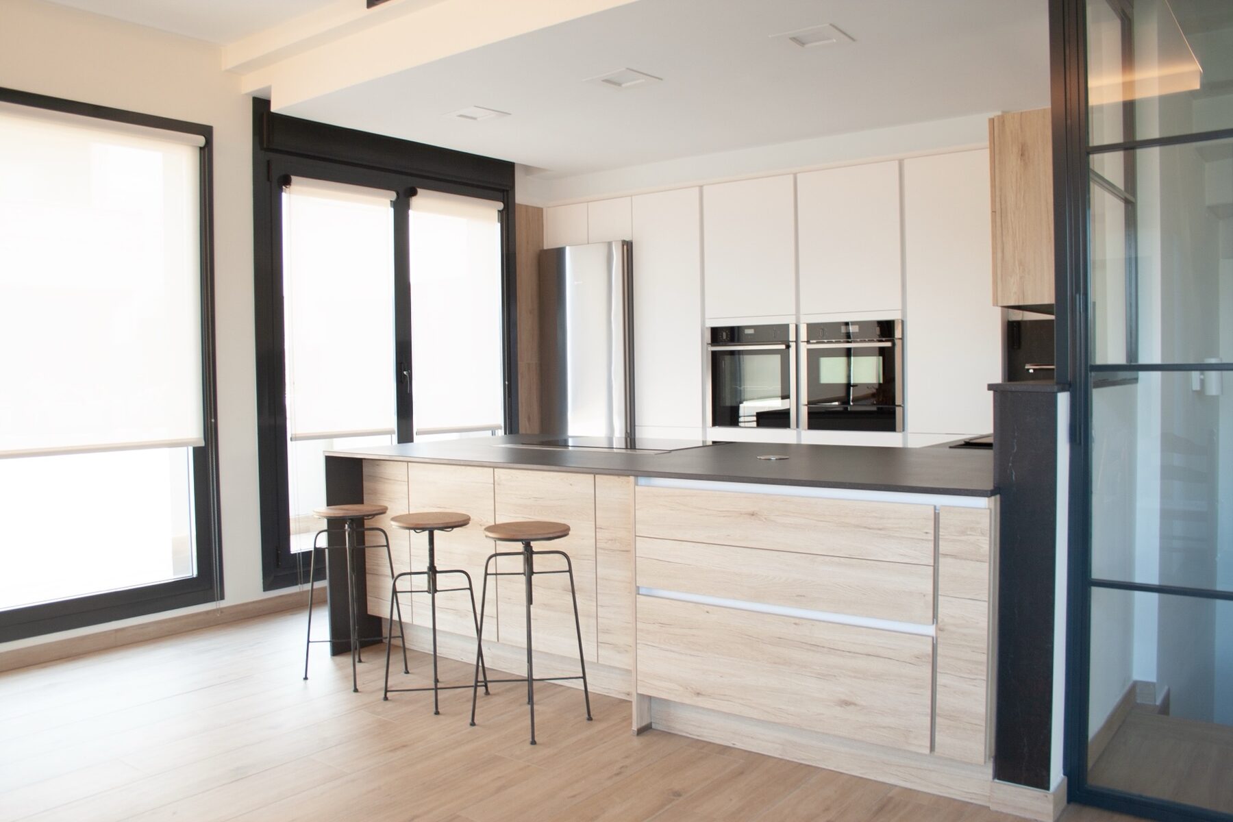 Cocina en paralelo moderna